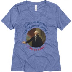 Ladies Relaxed Fit Super Soft Triblend V-Neck Tee