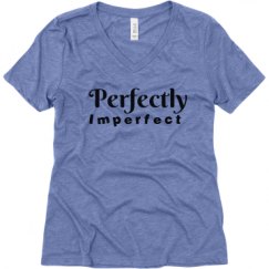 Ladies Relaxed Fit Super Soft Triblend V-Neck Tee