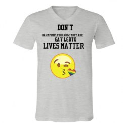 Unisex V-Neck Jersey Tee