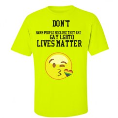 Unisex Ultra Cotton Safety Neon Crewneck Tee