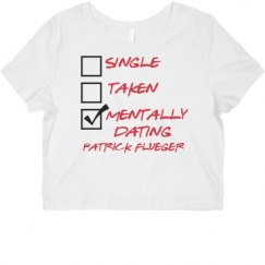 Ladies Slim Fit Crop Top Tee