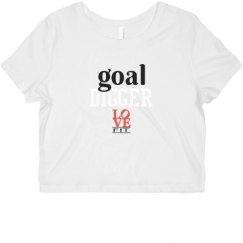 Ladies Slim Fit Crop Top Tee