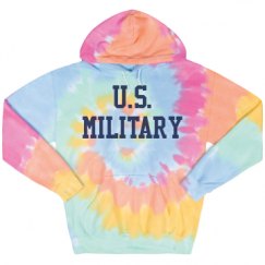 Unisex Tie-Dye Fleece Hoodie