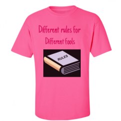 Unisex Ultra Cotton Safety Neon Crewneck Tee