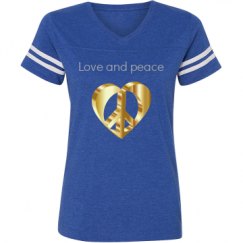 Ladies Relaxed Fit Vintage Sports Tee