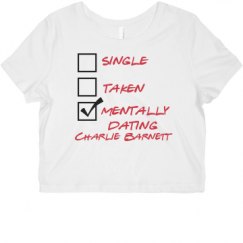 Ladies Slim Fit Crop Top Tee