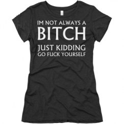 Ladies Slim Fit Super Soft Triblend Tee