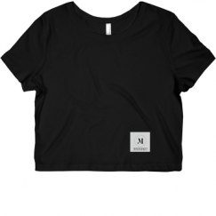 Ladies Slim Fit Crop Top Tee