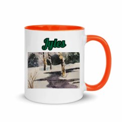 11oz Ceramic Mug with Color Inside