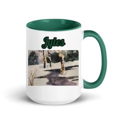 15oz Ceramic Mug with Color Inside