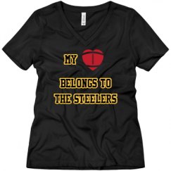 Ladies Relaxed Fit V-Neck Tee