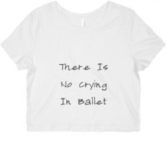 Ladies Slim Fit Crop Top Tee