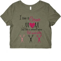 Ladies Slim Fit Crop Top Tee