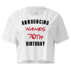 Ladies Festival Cali Crop Top Tee