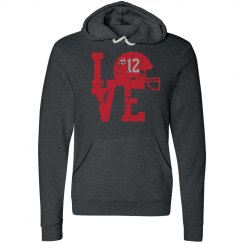 Red & Black Football Love