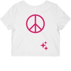 Ladies Slim Fit Crop Top Tee