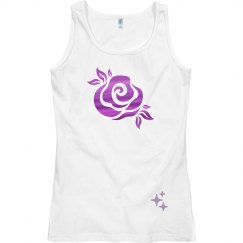 Purple rose tank top