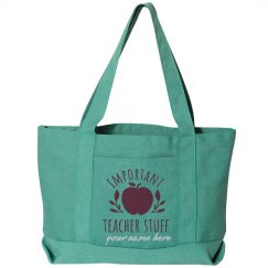 Important Teacher Stuff Tote