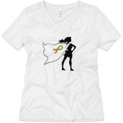 Ladies Relaxed Fit V-Neck Tee