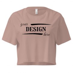 Custom Text Crop Top