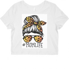 Ladies Slim Fit Crop Top Tee