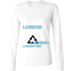 Ladies Relaxed Fit Basic Long Sleeve Tee