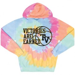 Unisex Tie-Dye Fleece Hoodie