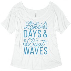 Ladies Flowy Slouchy Tee