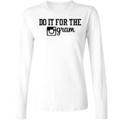 Ladies Relaxed Fit Basic Long Sleeve Tee