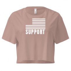 Ladies Festival Cali Crop Top Tee