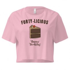 Ladies Festival Cali Crop Top Tee