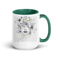 15oz Ceramic Mug with Color Inside