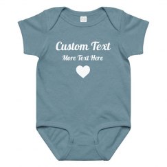 Personalized Baby Outfit with Custom Text