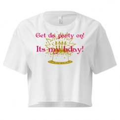 Ladies Festival Cali Crop Top Tee