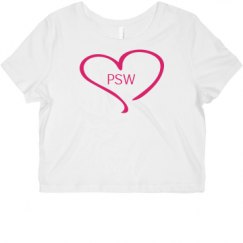 Ladies Slim Fit Crop Top Tee