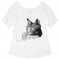 Cat Head Meow Black Grey