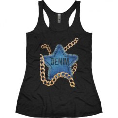 Ladies Slim Fit Super Soft Racerback Triblend Tank