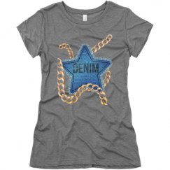 Ladies Slim Fit Super Soft Triblend Tee