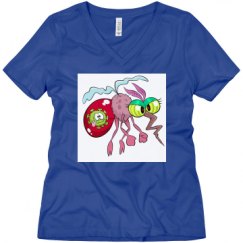 Ladies Relaxed Fit V-Neck Tee