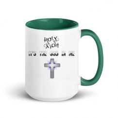 15oz Ceramic Mug with Color Inside