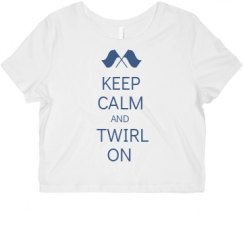 Ladies Slim Fit Crop Top Tee