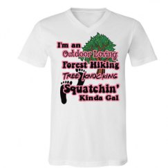 Unisex V-Neck Jersey Tee