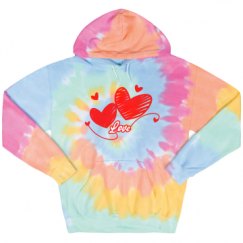 Unisex Tie-Dye Fleece Hoodie