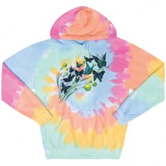 Unisex Tie-Dye Fleece Hoodie