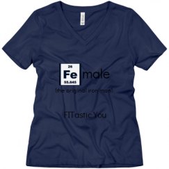 Ladies Relaxed Fit V-Neck Tee