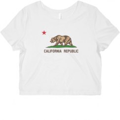 Ladies Slim Fit Crop Top Tee