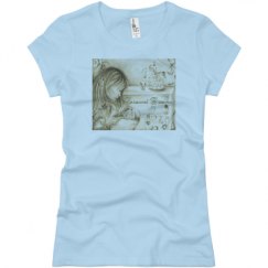 Ladies Slim Fit Basic Promo Jersey Tee