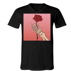 Unisex V-Neck Jersey Tee