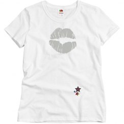 Silver lips star top