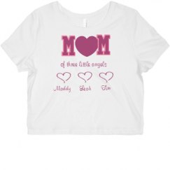 Ladies Slim Fit Crop Top Tee